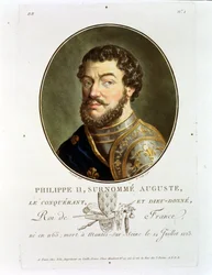 Retrato de Filipe II, chamado Augusto, rei da França (1165-1223), 1790